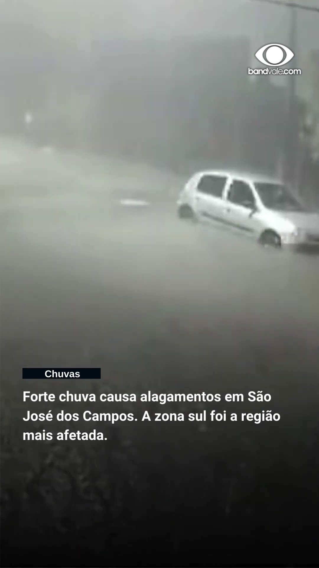 Chuva causa alagamentos em São José dos Campos. Zona Sul foi a região mais afetada. #noticias